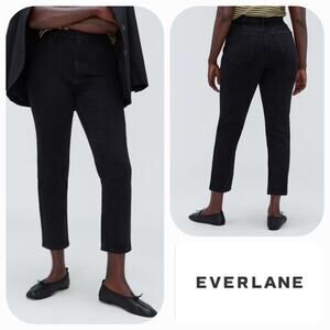 NWT Everlane The Original Curvy Cheeky Organic Cotton Jeans Sz. 30x26 Crop Coal